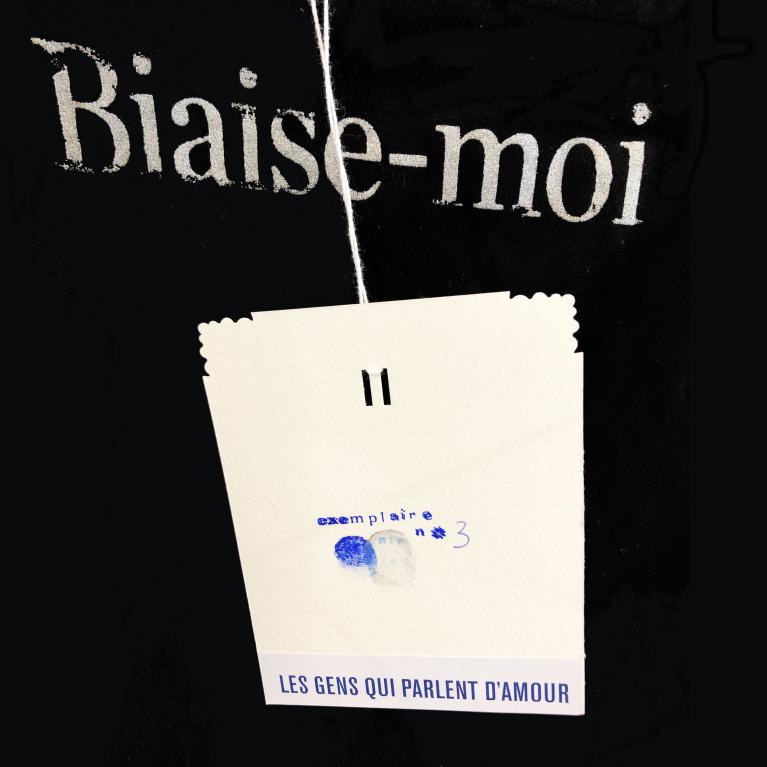 sérigraphie argent et étiquette fait main