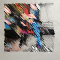 DANSENT (crayons sur carton gris, 47 x 47 cm)