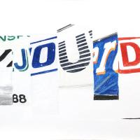 ÉCRIVENT SUR LES AUTOROUTES (crayon sur papier, 66,5 x 26 cm)