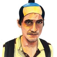 ONT PISCINE (aquarelle et crayons sur papier, 24 x 33 cm)