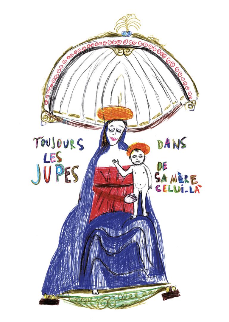 d’après &#34;Vierge à l'enfant sur le trône entre saint Jérôme, saint Augustin, quatre anges et deux chérubins&#34;, du Pérugin